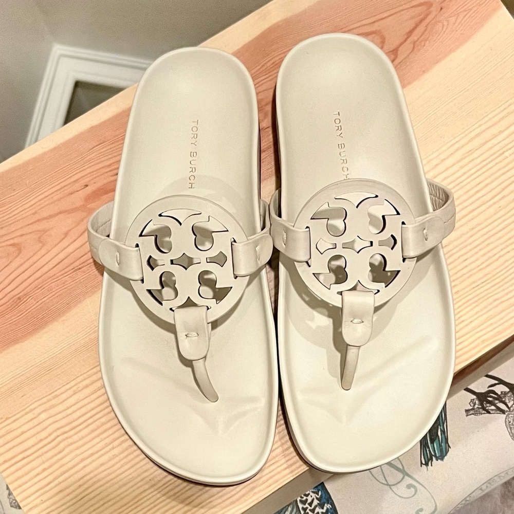 Tory Burch Miller Cloud Ivory Sandals, NWOT